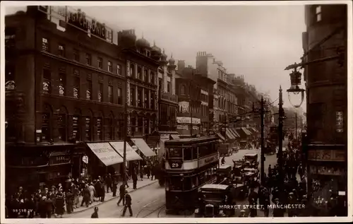 Ak Manchester North West England, Market Street