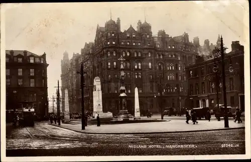 Ak Manchester North West England, Midland Hotel