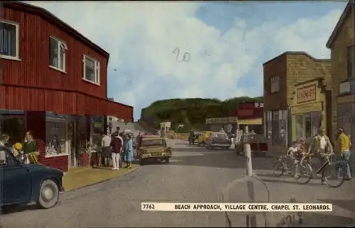 Ak Chapel St Leonards East England, Beach Approach, Street View