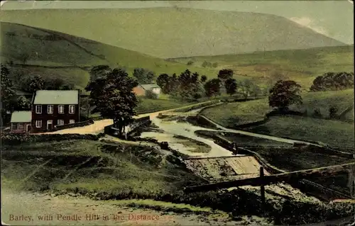 Ak Barley North West England, General View, Pendle Hill