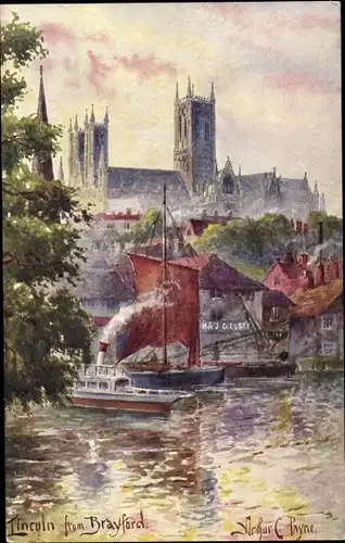 Künstler Ak Payne, Arthur C, Lincoln East Midlands England, View from Brayford