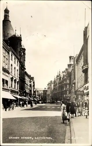 Ak Leicester East Midlands England, Granby Street