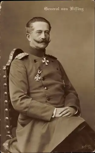 Ak Porträt General von Bissing