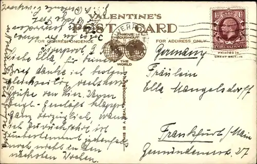 Ak Liverpool North West England, Mersey Tunnel, Queensway, At Night, From Kingsway