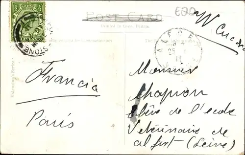 Ak Folkestone Kent South East England, The Lees Bandstand