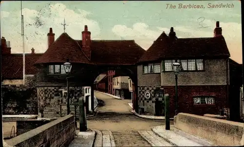Ak Sandwich Kent England, The Barbican