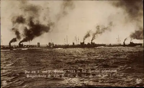 Ak Deutsches Kriegsschiff, Torpedoboote, Kaiserliche Marine