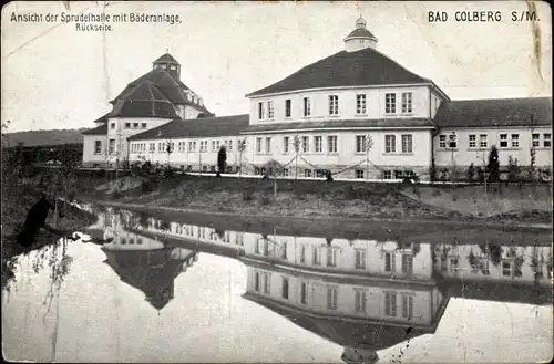 Ak Bad Colberg Heldburg in Thüringen, Sprudelhalle mit Bäderanlage