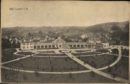 Ak Bad Colberg Heldburg in Thüringen, Sprudelhalle mit Bäderanlage
