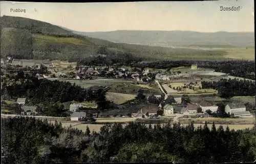 Ak Jonsdorf in Sachsen, Pochberg, Blick auf den Ort