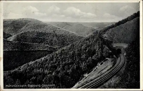 Ak Simmern Hunsrück, Hunsrückbahn Boppard - Simmern