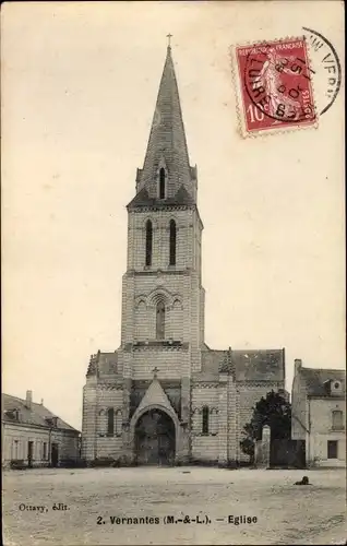 Ak Vernantes Maine et Loire, Eglise