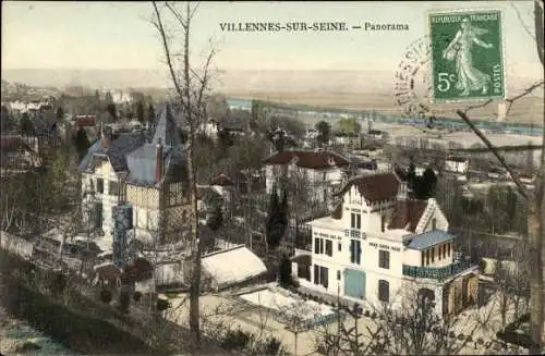 Ak Villennes sur Seine Yvelines, Panorama