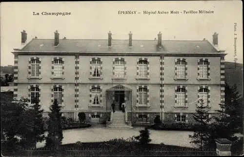 Ak Epernay Marne, Hopital Auban Moet, Pavillon Militaire
