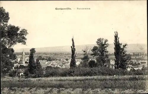 Ak Gargenville Yvelines, Panorama