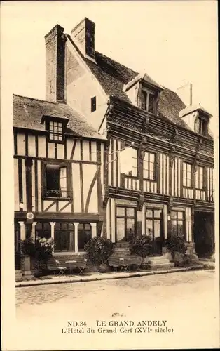 Ak Le Grand Andely Eure, L'Hotel du Grand Cerf