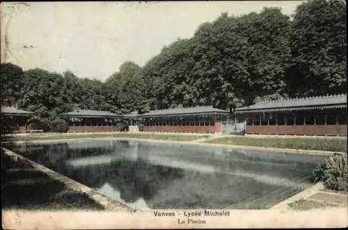 Ak Vanves Hauts de Seine, Lycee Michelet, la piscine