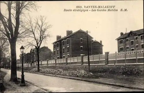 Ak Vanves Malakoff Hauts de Seine, Route strategique, Les Gardes Mobiles