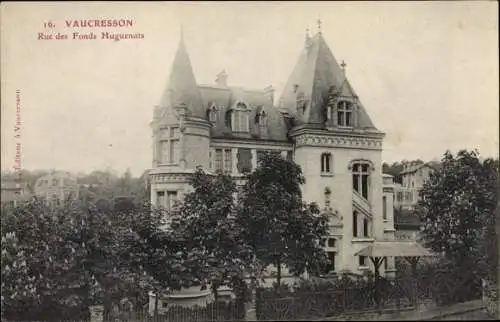 Ak Vaucresson Hauts de Seine, Rue des Fonds Huguenots