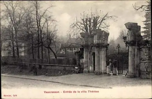 Ak Vaucresson Hauts de Seine, Entree de la villa Therese