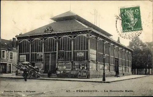 Ak Périgueux Nouvelle-Aquitaine Dordogne, La Nouvelle Halle
