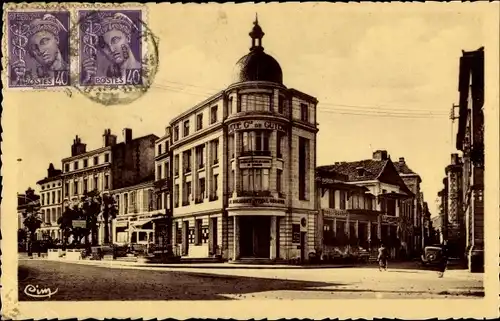 Ak Bergerac Dordogne, Angle Rue Neuve et Rue Bourbarraud