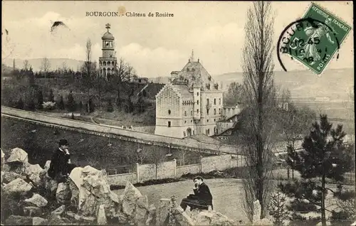 Ak Bourgoin Isère, Chateau de Rosiere