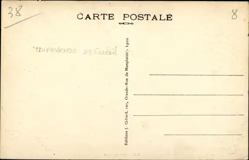 Ak Bourgoin Isère, Vue generale