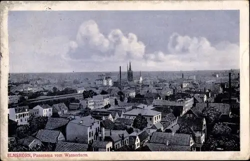 Ak Elmshorn in Schleswig Holstein, Panorama vom Wasserturm