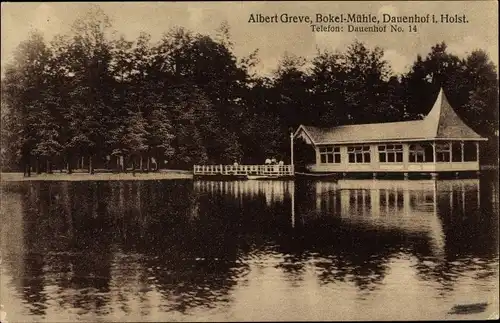 Ak Dauenhof Hohenfelde Schleswig Holstein, Albert Greve, Bokel Mühle