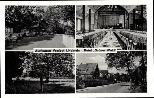 Ak Vossloch Bokholt Hanredder in Schleswig Holstein, Hotel Grüner Wald