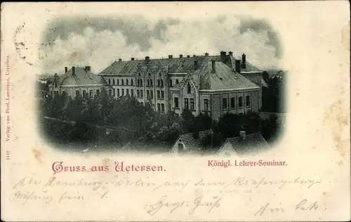 Ak Uetersen in Schleswig Holstein, Königliches Lehrer Seminar