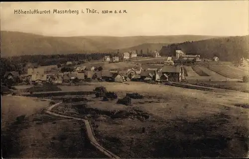 Ak Masserberg in Thüringen, Ort mit Umgebung