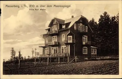 Ak Masserberg in Thüringen, Villa Karl Marie