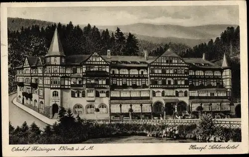 Ak Oberhof im Thüringer Wald, Herzogliches Schlosshotel