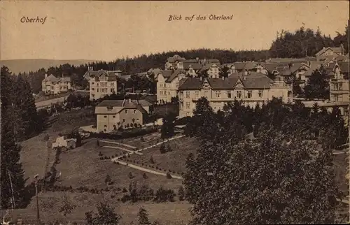 Ak Oberhof im Thüringer Wald, Panorama Oberland