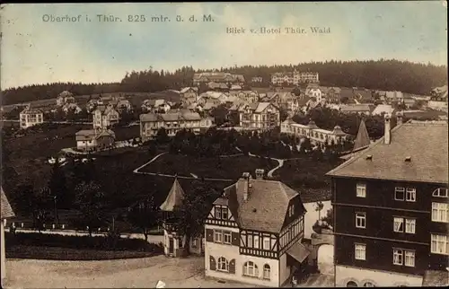 Ak Oberhof im Thüringer Wald, Panorama vom Hotel Thüringer Wald