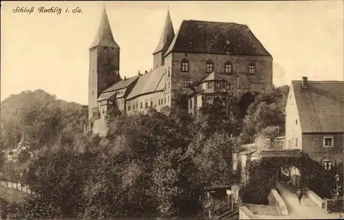 Ak Rochlitz an der Mulde, Schloss