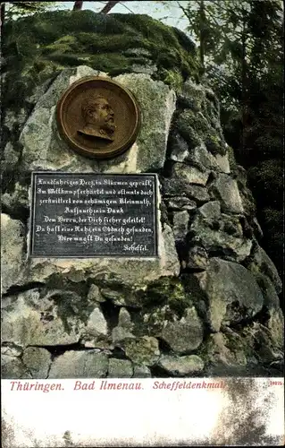 Ak Ilmenau in Thüringen, Scheffeldenkmal