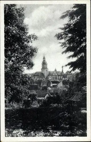 Ak Meerane in Sachsen, Blick vom Pfarrberg zur Stadt