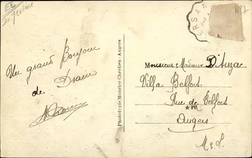 Ak Drain Maine et Loire, La Grande Rue