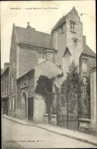 Ak Bayeux Calvados, Vieille Maison, Rue Franche