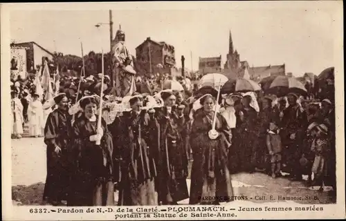 Ak Ploumanac'h Cotes d'Armor, Pardon de Notre Dame de la Clarte, Procession