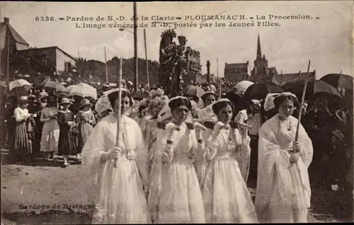 Ak Ploumanac'h Cotes d'Armor, Pardon de Notre Dame de la Clarte, Procession