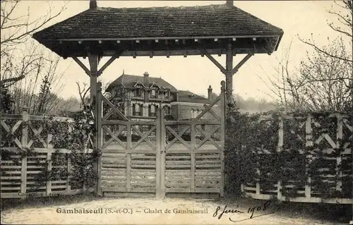 Ak Gambaiseuil Yvelines, Chalet de Gambaiseuil