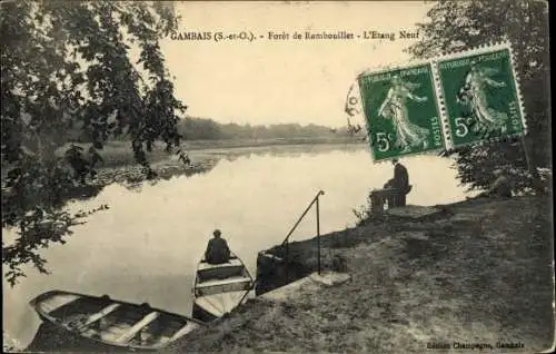 Ak Gambais Yvelines, Foret de Rambouillet, L'Etang Neuf