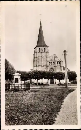 Ak Saint Aubin d'Ecrosville Eure, L'Eglise