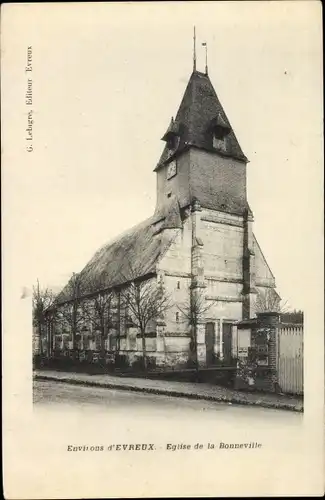 Ak La Bonneville Eure, L'Eglise