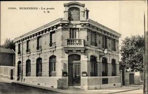 Ak Suresnes Hauts de Seine, La poste