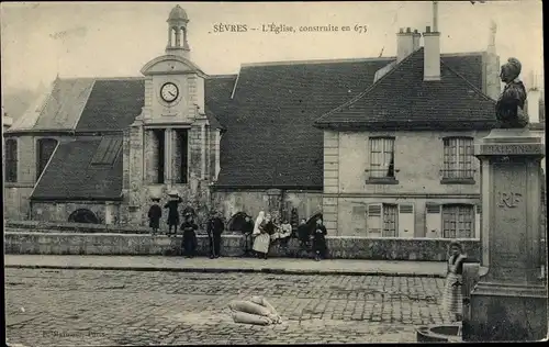 Ak Sevres Hauts de Seine, L'Eglise